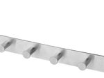 Türgarderobe mit 6 Haken edelstahl silber