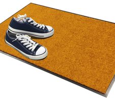 Mercury Fußmatte Rainbow 60,0 x 90,0 cm orange