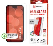DISPLEX Panzerglas + Schutzhülle für Apple iPhone 15