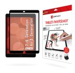 DISPLEX TABLET PAPERSENSE für iPad (7./8./9. Gen.)/Air (3. Gen.), wiederablösbare Schreibfolie und Zeichenfolie mit Paper Feeling