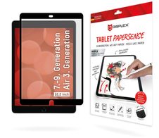 DISPLEX TABLET PAPERSENSE für iPad (7./8./9. Gen.)/Air (3. Gen.), wiederablösbare Schreibfolie und Zeichenfolie mit Paper Feeling
