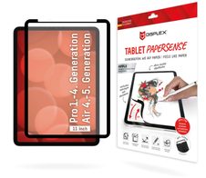 DISPLEX TABLET PAPERSENSE für iPad Pro 11'' (1./2./3./4. Gen.)/Air (4./5. Gen.), wiederablösbare Schreibfolie und Zeichenfolie mit Paper Feeling