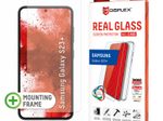 DISPLEX Panzerglas + Schutzhülle für Samsung Galaxy S22+/S23+, Eco-Montagerahmen, kratzer-resistent