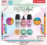 STABILO Schreibset Pastellove farbsortiert
