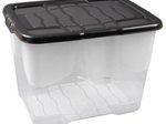 cep Aufbewahrungsbox Curve 10,0 l - 28,0 x 35,0 x 16,0 cm transparent, schwarz