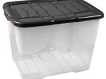cep Aufbewahrungsbox Curve 24,0 l - 30,0 x 40,0 x 28,0 cm transparent, schwarz