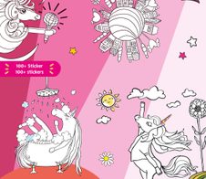 Pelikan Einhorn mit Sticker Malbuch