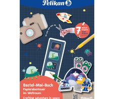 Pelikan zum Basteln Weltraum Malbuch