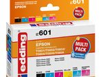 edding Druckerpatronen EDD-601 schwarz, cyan, magenta, gelb, light cyan, light magenta kompatibel zu EPSON T0807, 6er-Set