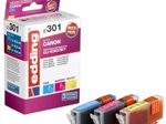 edding Druckerpatronen EDD-301 cyan, magenta, gelb kompatibel zu Canon CLI-526 C/M/Y, 3er-Set