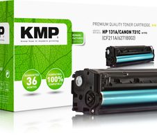 KMP Toner H-T172 cyan kompatibel zu HP 131A, Canon 731C(CF211A, 6271B002)