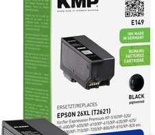 KMP Druckerpatrone E149 schwarz kompatibel zu EPSON 26XL / T2621XL