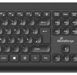 MediaRange Tastatur-Maus-Set kabellos MROS104 schwarz