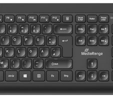 MediaRange Tastatur-Maus-Set kabellos MROS104 schwarz