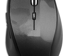 MediaRange MROS207 Maus kabellos Karbon-Optik