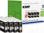 KMP Druckerpatronen E220VXX schwarz, cyan, magenta, gelb kompatibel zu EPSON T7891XXL, 4er-Set
