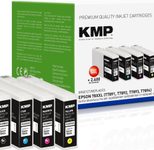KMP Druckerpatronen E220VXX schwarz, cyan, magenta, gelb kompatibel zu EPSON T7891XXL, 4er-Set