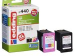 edding Druckerpatronen EDD-440 schwarz, color kompatibel zu HP 301XL (CH563EE/CH564EE), 2er-Set