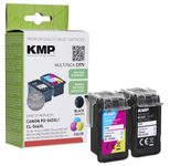 KMP Druckerpatrone C97V schwarz, color Druckköpfe kompatibel zu Canon PG-545XL + CL-546XL, 2er-Set
