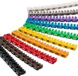 goobay Kabelclips rot, gelb, grün, schwarz, weiß, blau, braun, orange, violett, grau