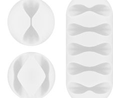 goobay Kabelclips weiß