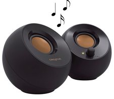 CREATIVE CREATIVE Pebble Lautsprecher schwarz