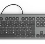 Hama Tastatur kabelgebunden KC-700 anthrazit, schwarz