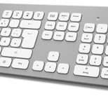 Hama Tastatur-Maus-Set kabellos KMW-700 silber, weiß