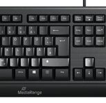 MediaRange Tastatur-Maus-Set kabelgebunden MROS108 schwarz