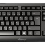 MediaRange Tastatur kabelgebunden MROS109 schwarz