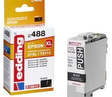 edding Druckerpatrone EDD-488 schwarz kompatibel zu EPSON 27XL / T2711XL