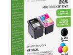 KMP Druckerpatronen H175VX schwarz pigmentiert, color kompatibel zu HP 304XL (N9K08AE/N9K07AE), 2er-Set