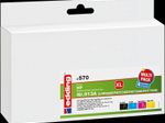 edding Druckerpatronen EDD-570 schwarz, cyan, magenta, gelb kompatibel zu HP 913A (L0R95AE, F6T77AE, F6T78AE, F6T79AE), 4er-Set