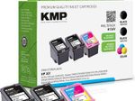 KMP Druckerpatronen H136V schwarz, color kompatibel zu HP 301 (E5Y87EE), 3er-Set
