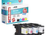 edding Druckerpatronen EDD-439 schwarz, cyan, magenta, gelb kompatibel zu brother LC-1240BK/C/M/Y, 4er-Set