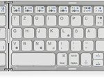 MediaRange Tastatur kabellos MROS133 silber