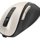 Hama MW-500 Maus ergonomisch kabellos cremeweiß