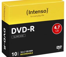 Intenso DVD-R 4,7GB 16x 10erSC Slim Case