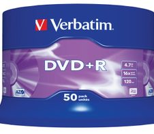 Verbatim DVD+R 4,7GB 16x 50er Spindel