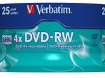 Verbatim DVD-RW 4,7GB 4x 25er Spindel