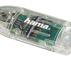 hama 8 in1-Speicherkartenleser transparent