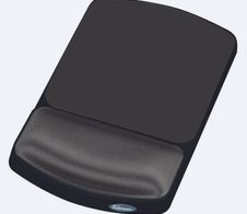 Fellowes Mousepad mit Handgelenkauflage schwarz