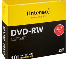 Intenso DVD-RW 4,7GB 10er wiederbeschreibbar Slim Case