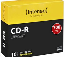 Intenso CD-R 700MB 52x 10er SC Slim Case