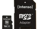 Intenso Speicherkarte microSDHC Card 16GB