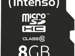 Intenso Speicherkarte microSDHC Card 8GB C10