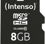 Intenso Speicherkarte microSDHC Card 8GB C10