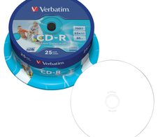 Verbatim CD-R bedruckbar 25er Spindel