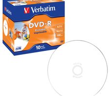 Verbatim DVD-R 4,7 GB 10er bedruckbar Jewel Case
