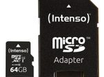 Intenso Speicherkarte microSDXC-Card PREMIUM 64GB